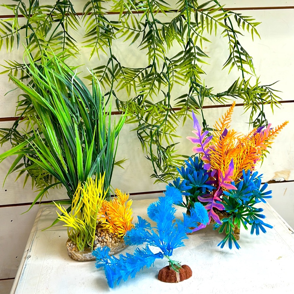 Colorful Aquarium Plants - Aquarium Decor - Fish Tank Plants - decor for tank